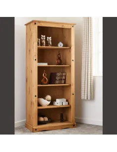 Corona Tall Bookcase - Distressed Waxed | Murphy Furniture