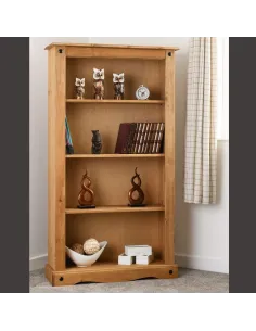 Corona Medium Bookcase - Distressed Waxe | Murphy Furniture