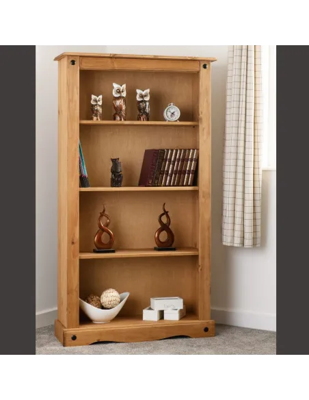 Corona Medium Bookcase - Distressed Waxe | Murphy Furniture