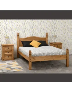 Corona 4FT6 Low End Bedframe - Distresse | Murphy Furniture