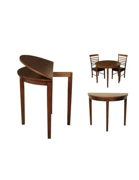 Hanover Half Moon Dining Table - Dark Oak | Murphy Furniture