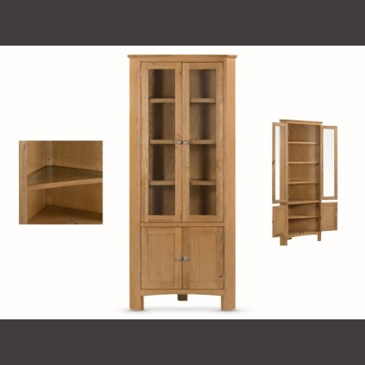 Kilkenny Corner Display Unit - Oak | Murphy Furniture