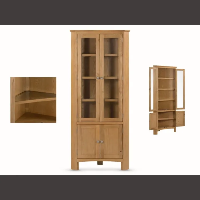 Kilkenny Corner Display Unit - Oak | Murphy Furniture