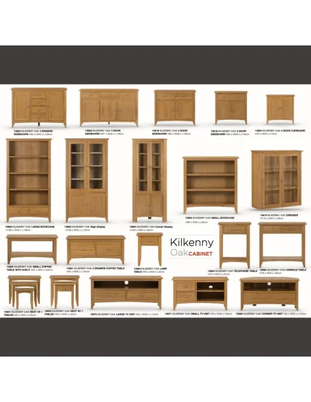 Kilkenny Large Bookcase - Oak | Murphy Furniture