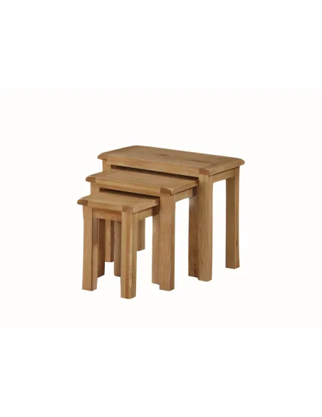Kilmore Oak Nest of 3 Tables - Oak | Murphy Furniture