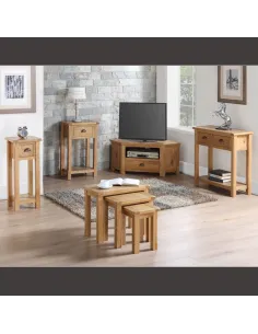 Kilmore Oak Nest of 3 Tables - Oak | Murphy Furniture 2