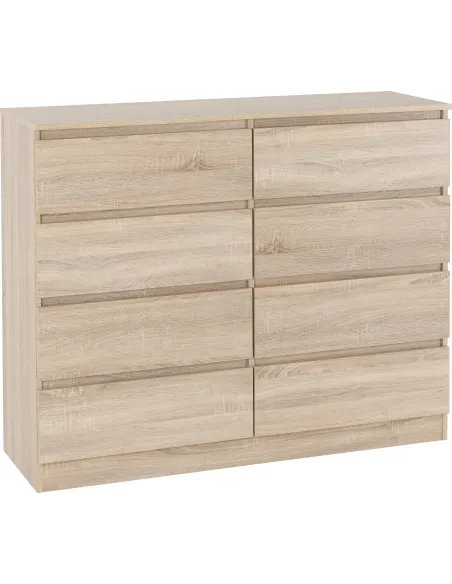 Malvern 8 Drawer Chest - Sonoma Oak Effe | Murphy Furniture