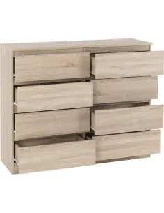 Malvern 8 Drawer Chest - Sonoma Oak Effe | Murphy Furniture 2