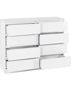 Malvern 8 Drawer Chest - White | Murphy Furniture 2