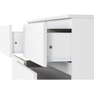 Malvern 8 Drawer Chest - White | Murphy Furniture