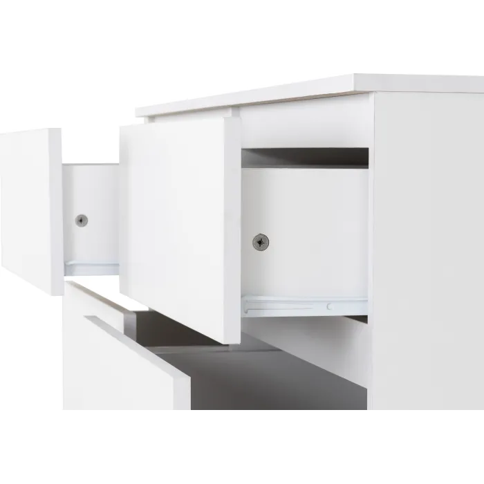 Malvern 8 Drawer Chest - White | Murphy Furniture