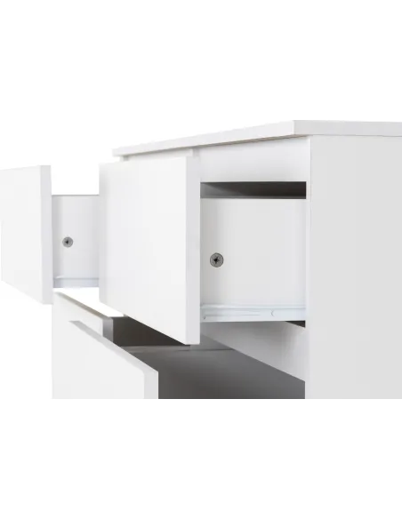 Malvern 8 Drawer Chest - White | Murphy Furniture