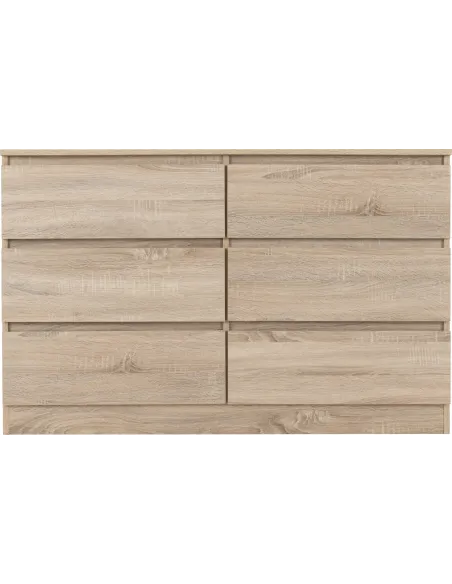 Malvern 6 Drawer Chest - Sonoma Oak Effe | Murphy Furniture