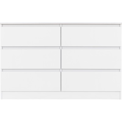 Malvern 6 Drawer Chest - White | Murphy Furniture