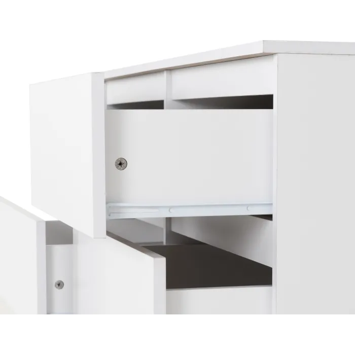 Malvern 6 Drawer Chest - White | Murphy Furniture