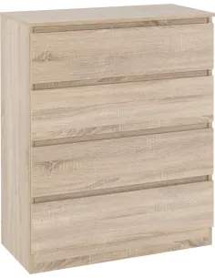 Malvern 4 Drawer Chest - Sonoma Oak Effe | Murphy Furniture