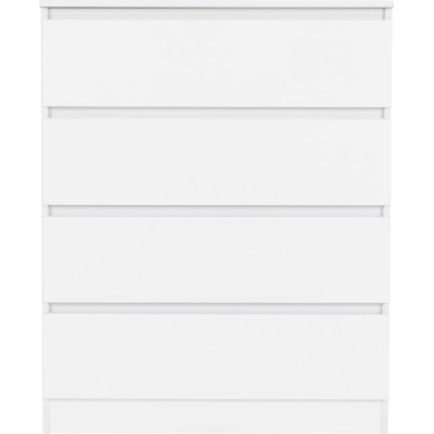 Malvern 4 Drawer Chest - White | Murphy Furniture