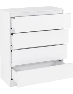Malvern 4 Drawer Chest - White | Murphy Furniture 2