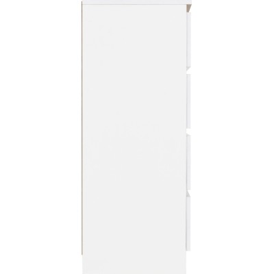 Malvern 4 Drawer Chest - White | Murphy Furniture
