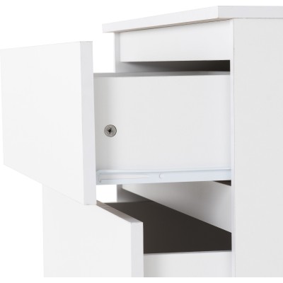 Malvern 4 Drawer Chest - White | Murphy Furniture