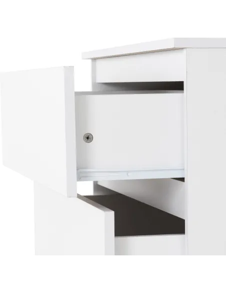 Malvern 4 Drawer Chest - White | Murphy Furniture