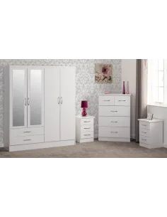 Nevada 4 Door 2 Drawer Wardrobe Bedroom | Murphy Furniture