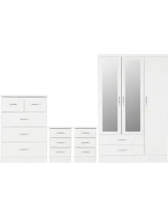 Nevada 3 Door 2 Drawer Wardrobe Bedroom | Murphy Furniture 2