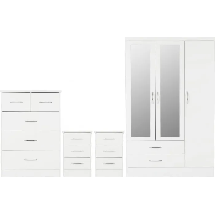 Nevada 3 Door 2 Drawer Wardrobe Bedroom | Murphy Furniture