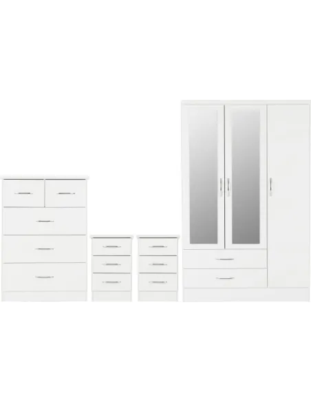 Nevada 3 Door 2 Drawer Wardrobe Bedroom | Murphy Furniture