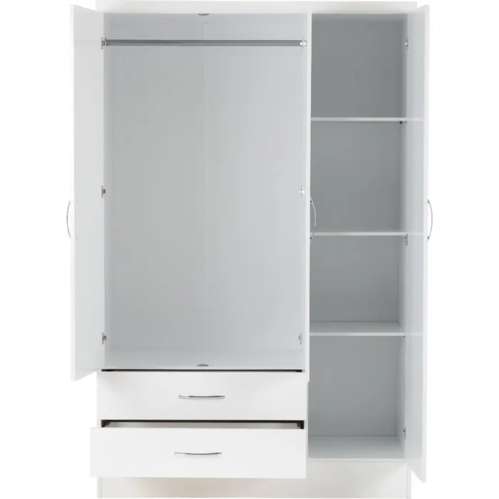 Nevada 3 Door 2 Drawer Wardrobe Bedroom | Murphy Furniture