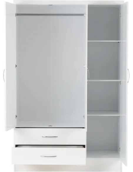 Nevada 3 Door 2 Drawer Wardrobe Bedroom | Murphy Furniture