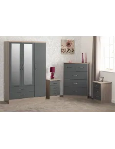 Nevada 3 Door 2 Drawer Wardrobe Bedroom | Murphy Furniture
