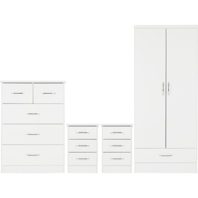Nevada 2 Door 1 Drawer Wardrobe Bedroom | Murphy Furniture