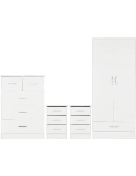 Nevada 2 Door 1 Drawer Wardrobe Bedroom | Murphy Furniture