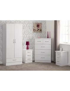 Nevada 2 Door 1 Drawer Wardrobe Bedroom | Murphy Furniture
