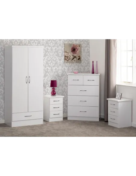 Nevada 2 Door 1 Drawer Wardrobe Bedroom | Murphy Furniture