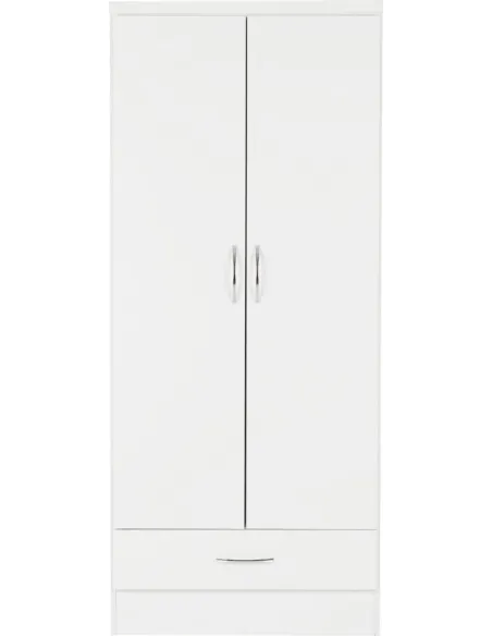 Nevada 2 Door 1 Drawer Wardrobe Bedroom | Murphy Furniture
