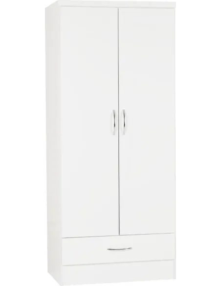 Nevada 2 Door 1 Drawer Wardrobe Bedroom | Murphy Furniture