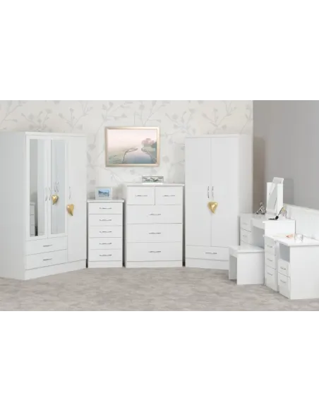 Nevada 2 Door 1 Drawer Wardrobe Bedroom | Murphy Furniture