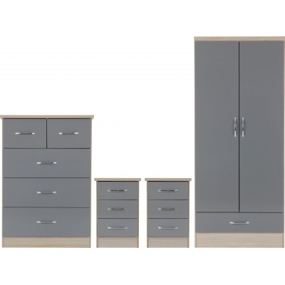 Nevada 2 Door 1 Drawer Wardrobe Bedroom | Murphy Furniture