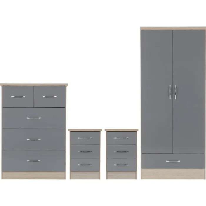 Nevada 2 Door 1 Drawer Wardrobe Bedroom | Murphy Furniture
