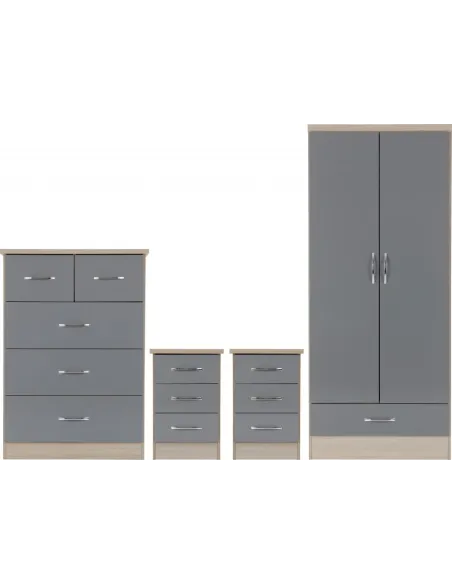 Nevada 2 Door 1 Drawer Wardrobe Bedroom | Murphy Furniture