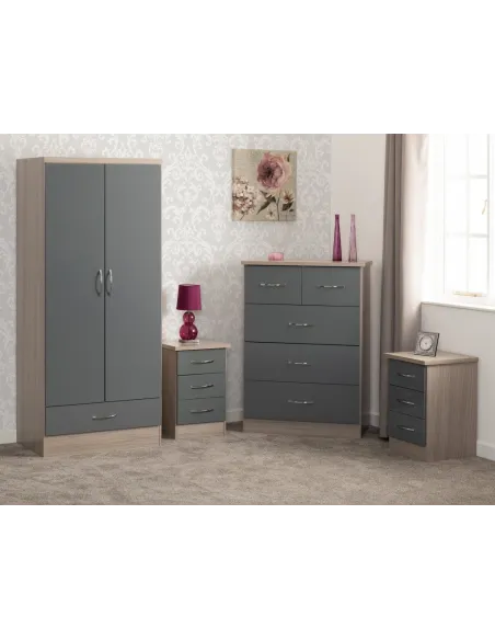 Nevada 2 Door 1 Drawer Wardrobe Bedroom | Murphy Furniture