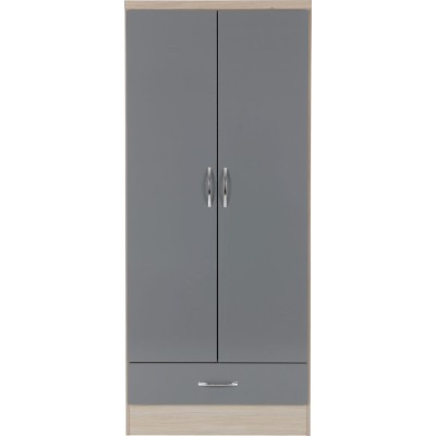 Nevada 2 Door 1 Drawer Wardrobe Bedroom | Murphy Furniture