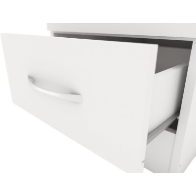 Nevada 1 Door 1 Drawer Wardrobe - White | Murphy Furniture