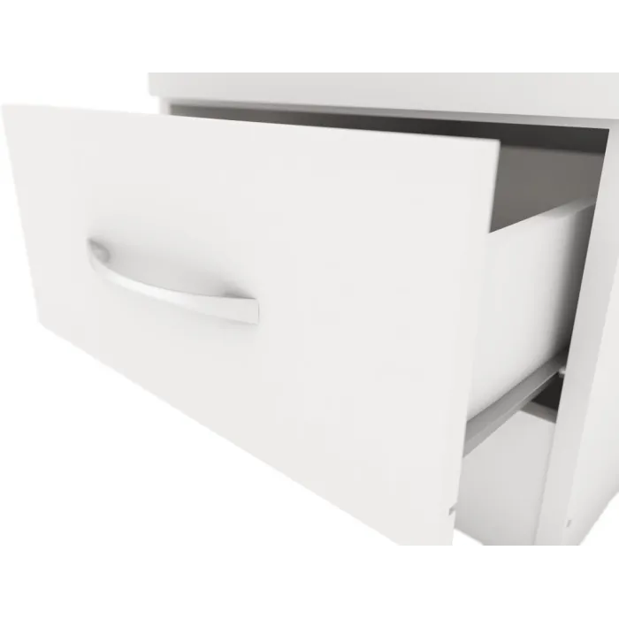 Nevada 1 Door 1 Drawer Wardrobe - White | Murphy Furniture