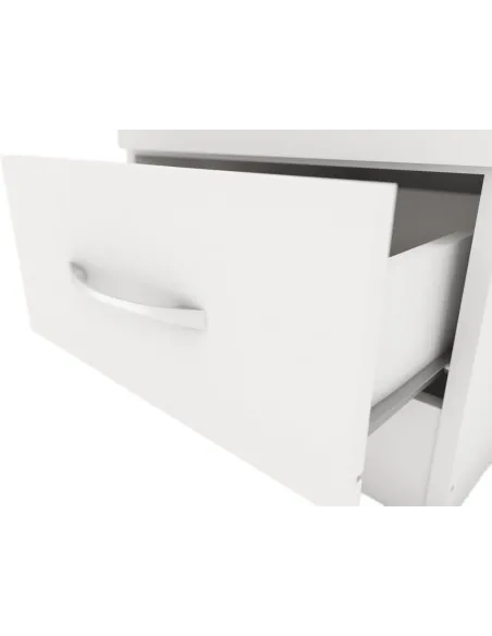 Nevada 1 Door 1 Drawer Wardrobe - White | Murphy Furniture