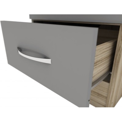 Nevada 1 Door 1 Drawer Wardrobe - Grey G | Murphy Furniture