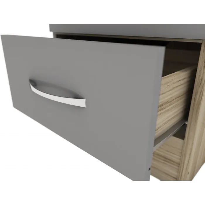 Nevada 1 Door 1 Drawer Wardrobe - Grey G | Murphy Furniture