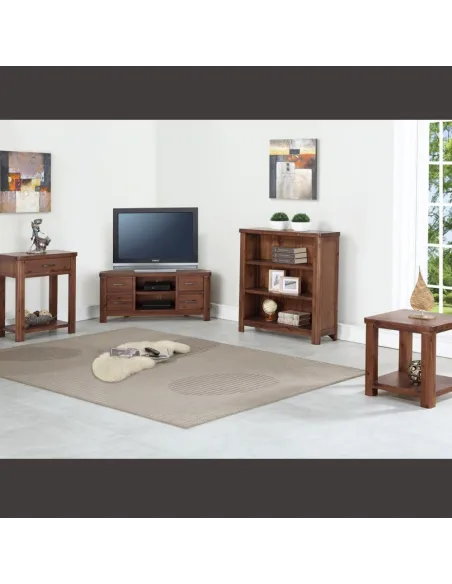 Andorra Low Bookcase - Acacia | Murphy Furniture